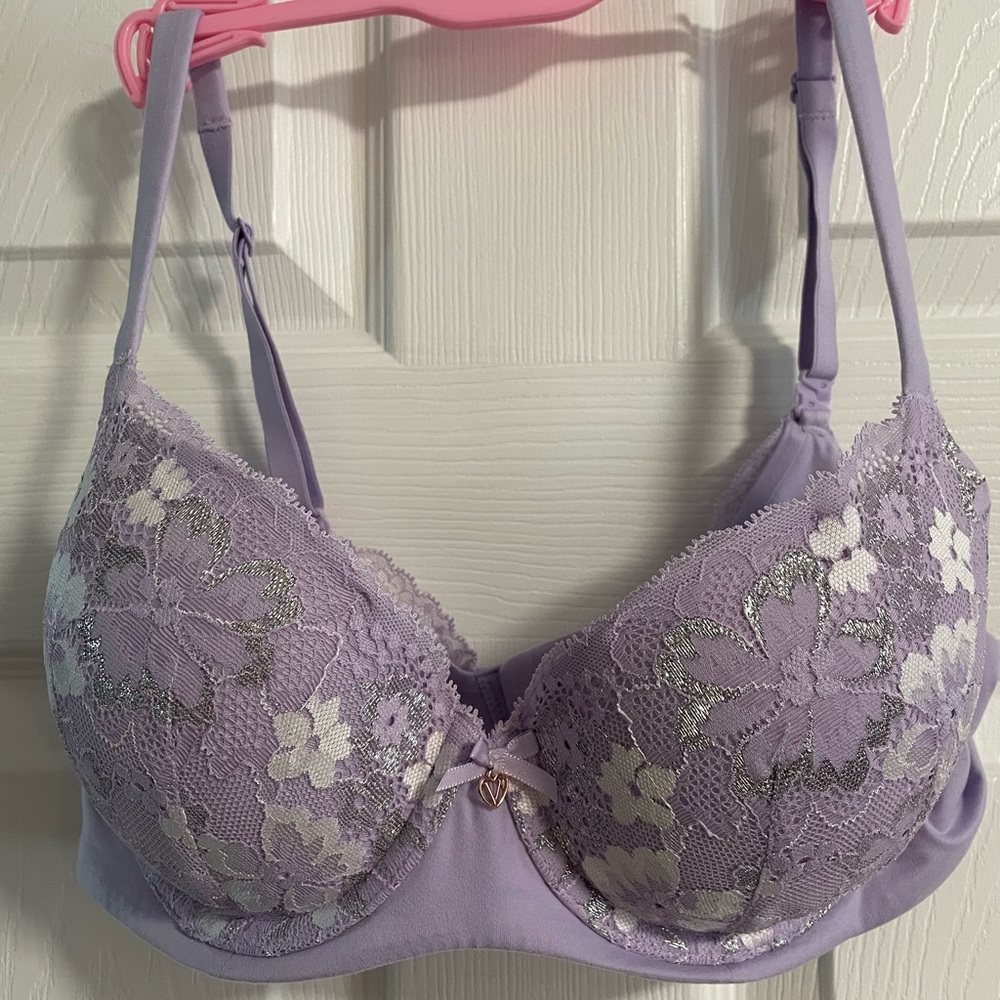 Lavender Lace Underwire Bra